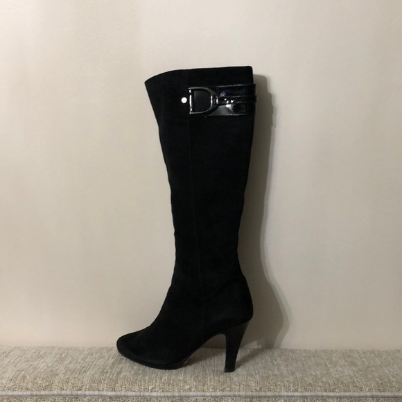 🌺🌺🌺Cole Haan Sierra air.tall black suede boots 8.5 B - Picture 5 of 8